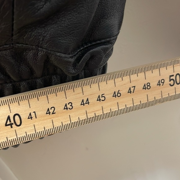 Longchamp Black Leather Bomber Jacket - Picture 12 of 12